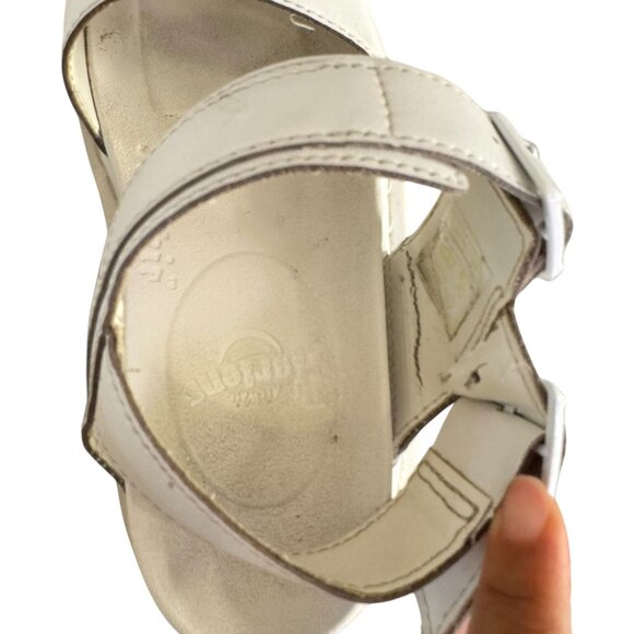 Dr. Martens Women's Voss Mono Hydro White Leather Straps SoftWair Sandals Size 6 - Picture 8 of 11